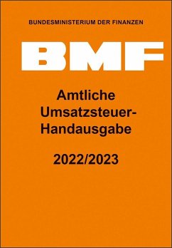 Cover Amtliche Umsatzsteuer-Handausgabe 2022/2023