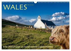 Wales - Eine Hommage an berührende Landschaften (Wandkalender 2024 DIN A3 quer), CALVENDO Monatskalender