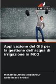 Applicazione del GIS per la gestione dell'acqua di irrigazione in MCO