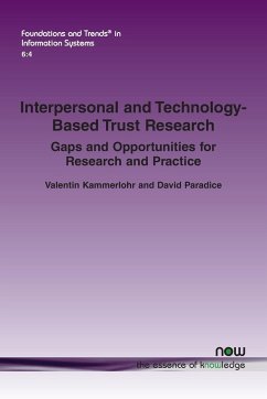 Interpersonal and Technology-Based Trust Research - Kammerlohr, Valentin; Paradice, David