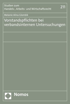 Cover Vorstandspflichten bei verbandsinternen Untersuchungen (eBook, PDF)