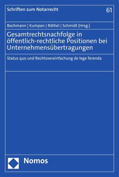 Cover Gesamtrechtsnachfolge in öffentlich-rechtliche Positionen bei Unternehmensübertragungen (eBook, PDF)