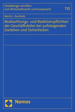 Cover Beobachtungs- und Reaktionspflichten der Geschäftsleiter bei aufsteigenden Darlehen und Sicherheiten (eBook, PDF)