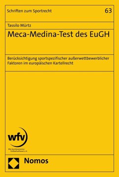 Meca-Medina-Test des EuGH (eBook, PDF) - Mürtz, Tassilo