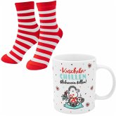 Tasse-Socken-Set Motiv Chillen