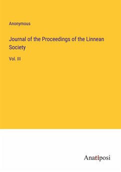 Journal of the Proceedings of the Linnean Society - Anonymous