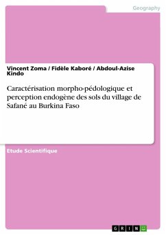 Caractérisation morpho-pédologique et perception endogène des sols du village de Safané au Burkina Faso - Zoma, Vincent; Kaboré, Fidèle; Kindo, Abdoul-Azise