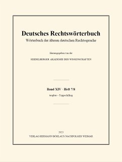 Deutsches Rechtswörterbuch (eBook, PDF)