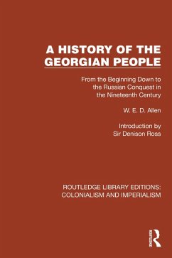 A History of the Georgian People (eBook, ePUB) - Allen, W. E. D.