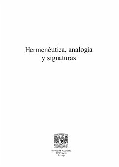 Cover Hermenéutica, analogía y signaturas (eBook, ePUB)