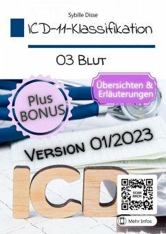 Cover ICD-11-Klassifikation 03: Krankheiten des Blutes oder der blutbildenden Organe Version 01/2023 (eBook, ePUB)