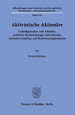 Aktivistische Aktionäre. - Brückner, Patrick