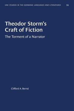 Theodor Storm's Craft of Fiction (eBook, ePUB) - Bernd, Clifford A.