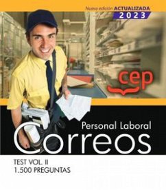 Personal Laboral. Correos. Test Vol. II. 1.500 preguntas. Oposiciones