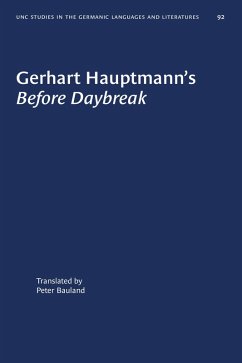 Gerhart Hauptmann's Before Daybreak (eBook, ePUB) - Hauptmann, Gerhart