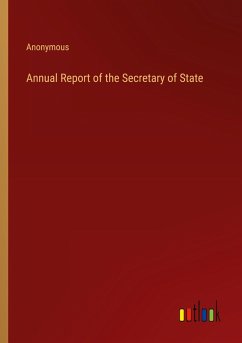 Annual Report of the Secretary of State