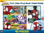 Disney Junior Mavel Spidy & His Amazing Friends First Look & Find Book & Giant Puzzle