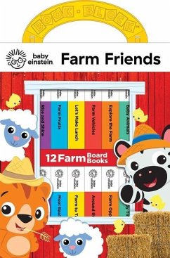 Baby Einstein Farm Friends 12 Board Books My First Library - Kids, P I