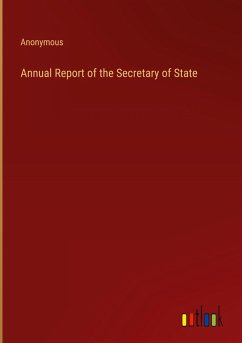 Cover Annual Report of the Secretary of State