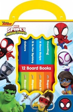 Disney Junior Marvel Spidey & His Amazing Friends 12 Books My First Library - Kids, P I