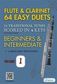 Flute and Clarinet 64 easy duets (volume 1) (eBook, ePUB)