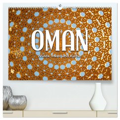 Oman - Wüste, Meer und Kultur. (hochwertiger Premium Wandkalender 2024 DIN A2 quer), Kunstdruck in Hochglanz - Monkey, Happy