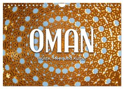 Oman - Wüste, Meer und Kultur. (Wandkalender 2024 DIN A4 quer), CALVENDO Monatskalender - Monkey, Happy