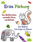 Erste Färbung