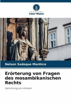 Erörterung von Fragen des mosambikanischen Rechts - Manhice, Nelson Sadoque