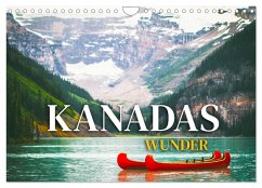 Kanadas Wunder (Wandkalender 2024 DIN A4 quer), CALVENDO Monatskalender - Monkey, Happy