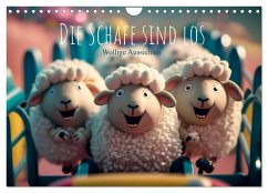 Die Schafe sind los Wollige Aussichten (Wandkalender 2024 DIN A4 quer), CALVENDO Monatskalender