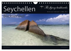Seychellen Blickwinkel 2024 (Wandkalender 2024 DIN A4 quer), CALVENDO Monatskalender - flying bushhawks, The