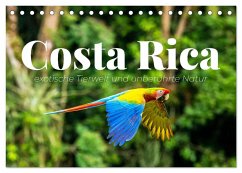 Costa Rica - exotische Tierwelt und unberührte Natur (Tischkalender 2024 DIN A5 quer), CALVENDO Monatskalender