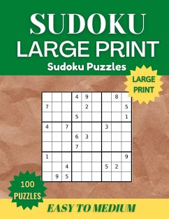 Sudoku Puzzles Book Large Print for Adults - Stanny, Lee