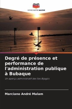 Degré de présence et performance de l'administration publique à Bubaque - André Malam, Marciano