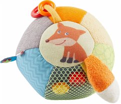 HABA 1306893001 - Entdeckerball Waldfreunde, Babyball, Stoffball, ca. 11 cm