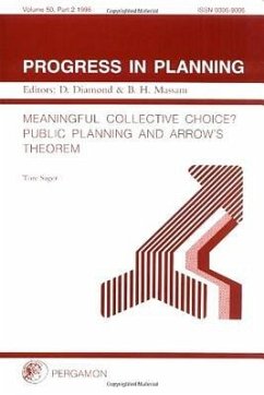 Progress in Planning, Volume 50, Part 2 - Sager, T