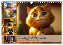 Lustige Kätzchen (Wandkalender 2024 DIN A4 quer), CALVENDO Monatskalender - Meutzner, Dirk