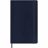 Moleskine 18 Monate Wochen Notizkalender 2023/2024, L/A5, 1 Wo = 1 Seite, Rechts Linierte Seite, Soft Cover, Saphir