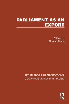 Parliament as an Export (eBook, PDF) Cover Parliament as an Export (eBook, PDF)