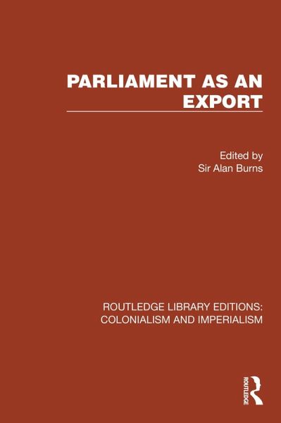 Parliament as an Export (eBook, PDF)