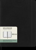 Moleskine 18 Monate Wochen Notizkalender 2023/2024, Xl, 1 Wo = 1 Seite, Rechts Linierte Seite, Soft Cover, Schwarz