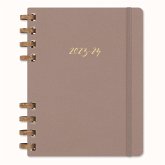 Moleskine 12 Monats Studienplaner Mit Spiralbindung 2023/2024, Xl, Wochen-Monatskalender, Fester Einband, Crush Almond