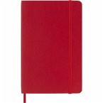 Moleskine 12 Monate Wochen Notizkalender 2024, P/A6, 1 Wo = 1 Seite, Rechts Linierte Seite, Soft Cover, Scharlachrot