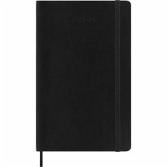 Cover Moleskine 18 Monate Wochen Notizkalender 2023/2024, L/A5, 1 Wo = 1 Seite, Rechts Linierte Seite, Soft Cover, Schwarz