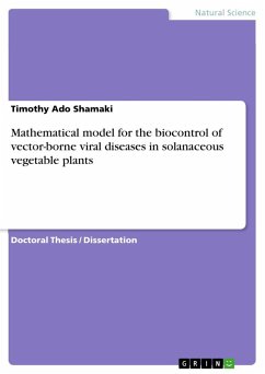 Mathematical model for the biocontrol of vector-borne viral diseases in solanaceous vegetable plants