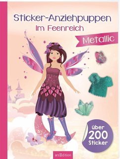 Sticker-Anziehpuppen Metallic - Im Feenreich