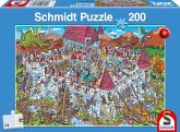 Schmidt 56453 - Blick in die Ritterburg, Kinderpuzzle, 200 Teile