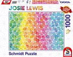 Schmidt 57579 - Josie Lewis, Kunterbunte Dreiecke, Puzzle, 1000 Teile