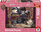 Schmidt 57534 - Brigid Ashwood, Märchenstunde mit Katzen, Puzzle, 1000 Teile